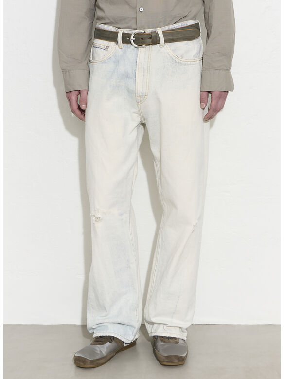 JEANS THIRD CUT, Digital Coffe Print, medium