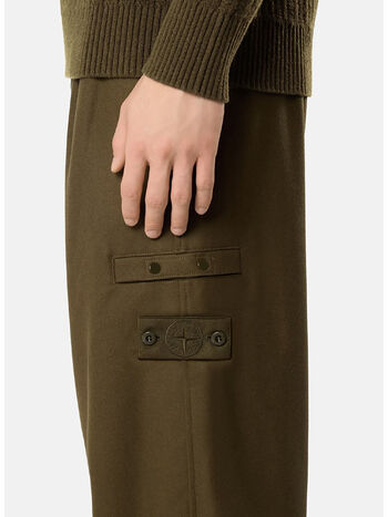 PANTALONE FLANNEL S.I. GHOST, V0054 MILITARY GREEN, small