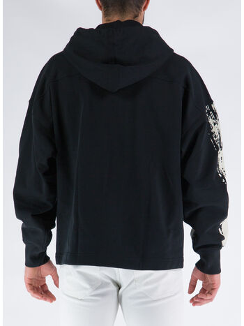 FELPA GFX LOGO FT HDY, BLACK/CWHITE, small