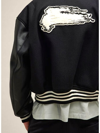 GIUBBOTTO LETTERMAN, BLACK, small
