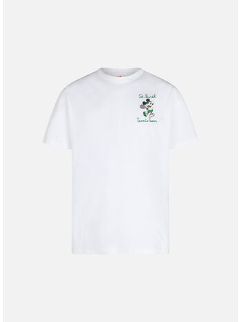 T-SHIRT A MANICA CORTA CON STAMPA E RICAMO TOPOLINO DISNEY SPECIAL EDITION, 02320F 01N EMB, small