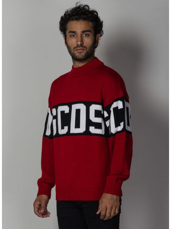 MAGLIONE SWEATER LOGO, 03RED, small