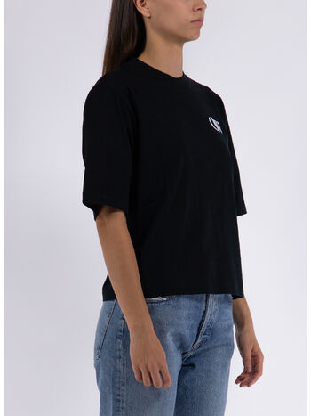 T-SHIRT FLOCK OW BASIC, 1001 BLACK WHITE, small