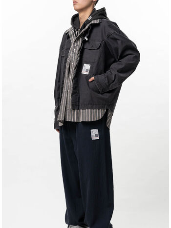 CAMICIA TRIPLE LAYERED, BLACK, small