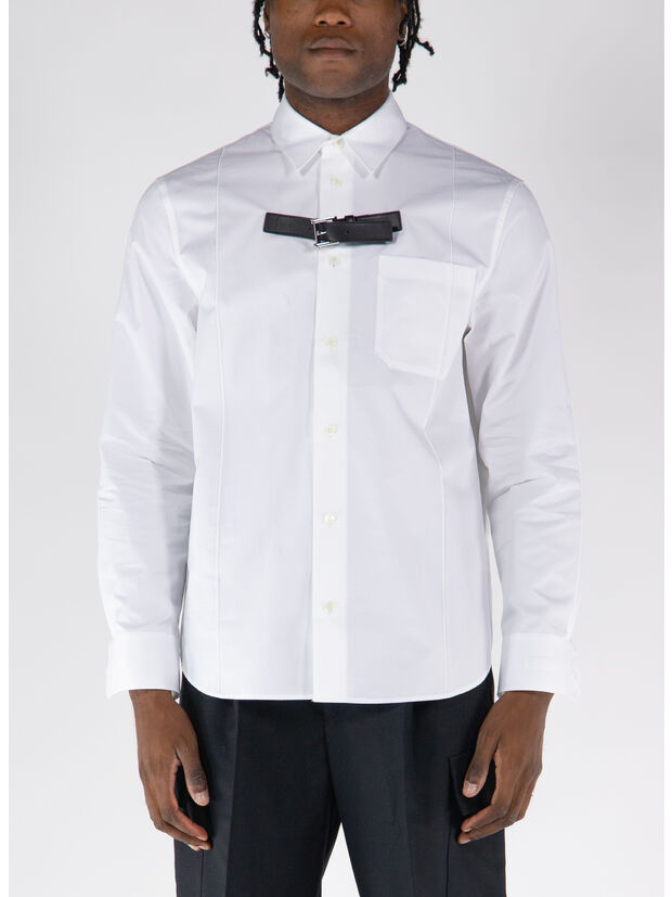 CAMICIA INFORMAL HEAVY POPLIN FABRIC, 1W000 OPTICAL WHITE, large