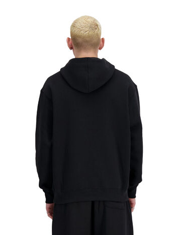 FELPA HOODIE ESSENTIALS FRENCH TERRY, 001 BLACK, small