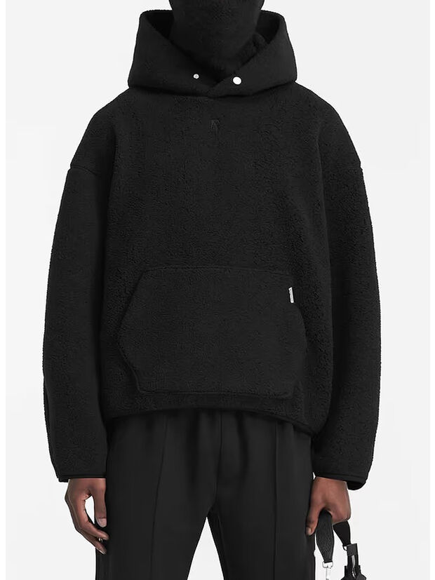 FELPA IN PILE OVERSIZE, 001 BLACK, large