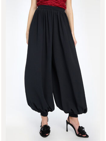 PANTALONE BALLOON PLEATED, 100 BLACK, small