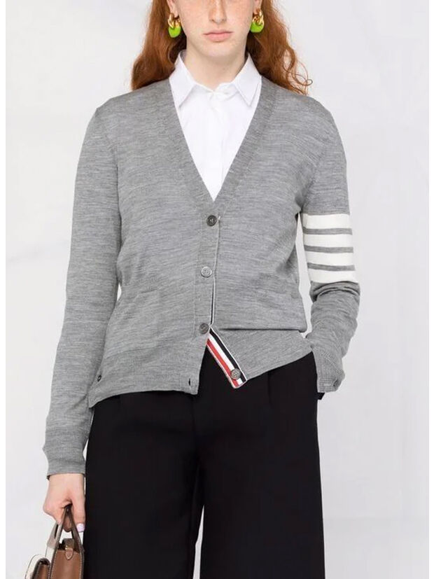 CARDIGAN V-NECK, 055 LT GREY, large