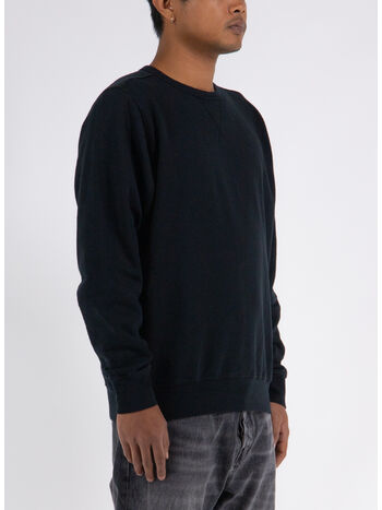 FELPA LOGO CREWNECK, BLACK/WHITE, small