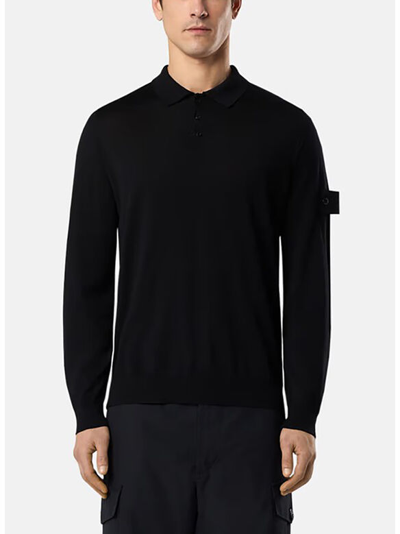 MAGLIONE GIROCOLLO LIGHT RWS PURE WOOL, V0029 BLACK, medium