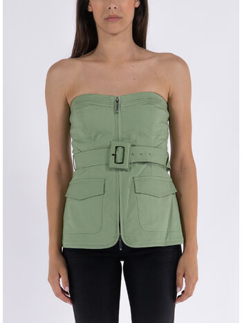 TOP ELETTRA BUSTIER, VERDE, small