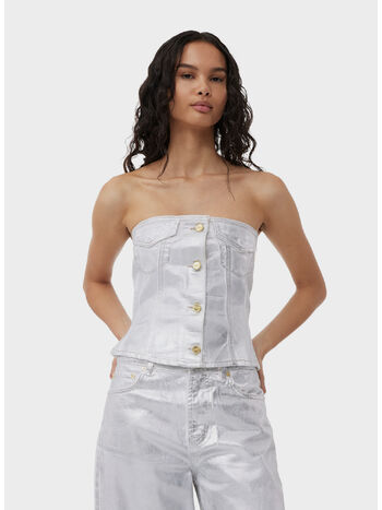 JEANS FOIL DENIM STARY, 151 BRIGHT WHITE, small