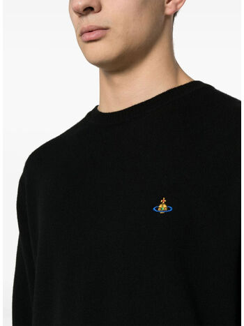 MAGLIONE GIROCOLLO ALEX, N401 BLACK, small