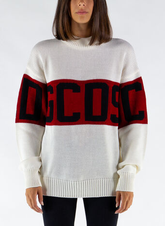 MAGLIONE LOGO, WHITE, small