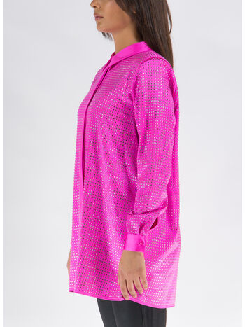 CAMICIA PINK HOT FIX SATIN, PINK, small
