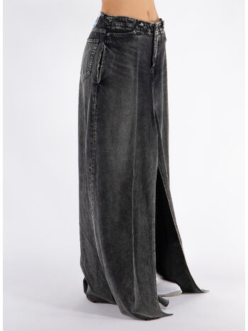 GONNA DENIM SKIRT LIKE, BLACK, small