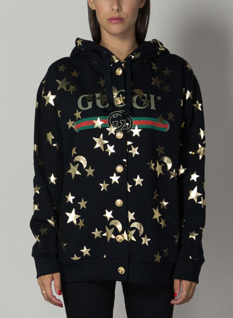 FELPA CON STAMPA STELLE E LUNA, 1082BLACKMULTI, small