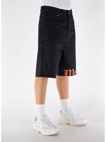 SHORTS GREIGE DENIM, BLACK, small