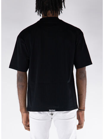 T-SHIRT GOTHIC LOGO PRINT, BLACK, small