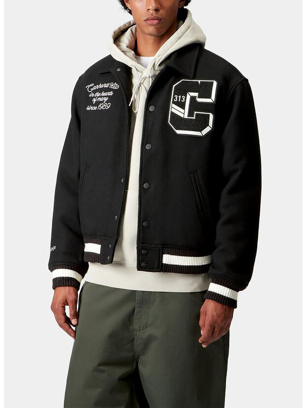 GIUBBOTTO WORLD CLASS VARSITY, 89XX BLACK, large