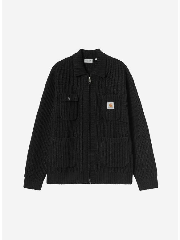 GIACCA CHORE KNIT, 89XX BLACK, medium