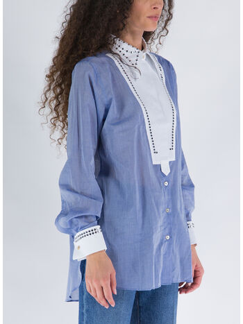 CAMICIA RIVER, 500 BLUE & WHITE, small