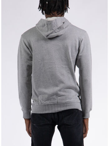 FELPA FULL ZIP LOGO, TOP GREY, small