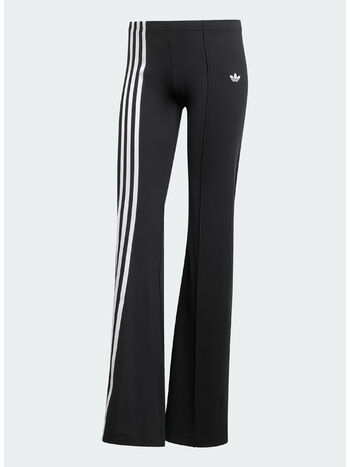 PANTALONE SVASATO CON DETTAGLI A NASTRO, BLACK, small