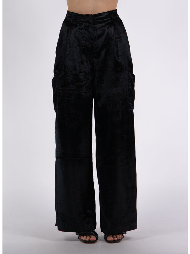 PANTALONE CARGO, BLACK, large