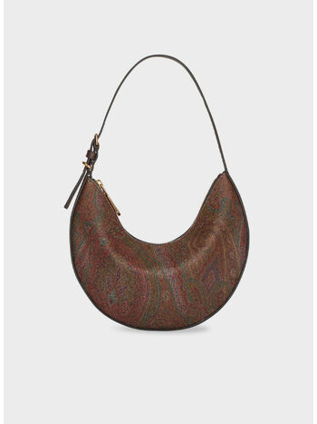 BORSA HOBO ETRO ESSENTIAL, M0019 MARRONE, small