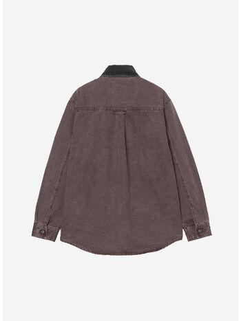 GIACCA MITCH SHIRT, 3AN0J PALISANDER/BLACK DUSKY CANVAS, small