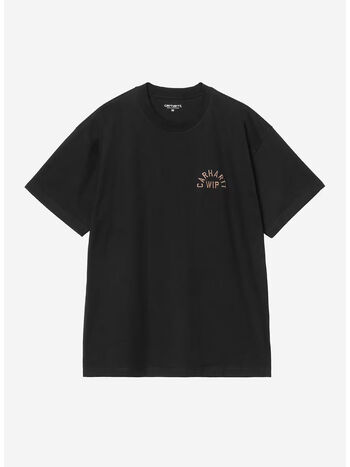T-SHIRT ARCH SCRIPT, 3ZGXX BLACK/WIP H BROWN, small