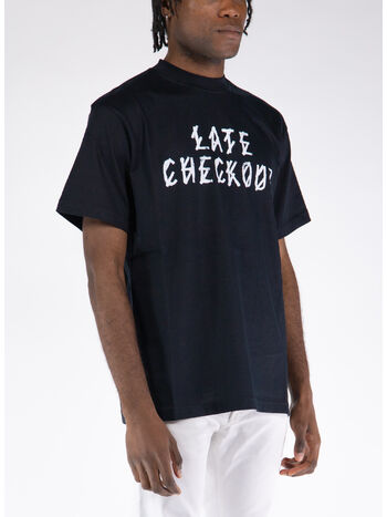 T-SHIRT ROOM 44, P410 BLACK + LATE CHECKOUT, small