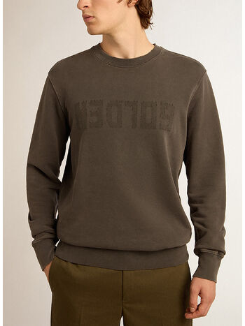 FELPA GIROCOLLO DISTRESSED, , small