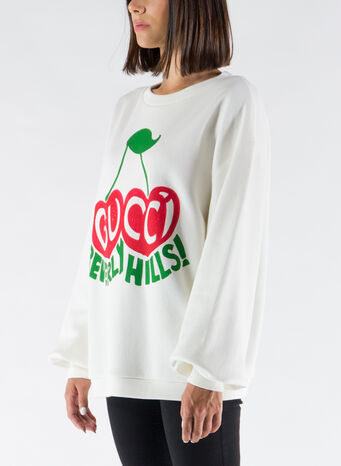 FELPA CON STAMPA CILIEGIE BEVERLY HILLS, 9095, small