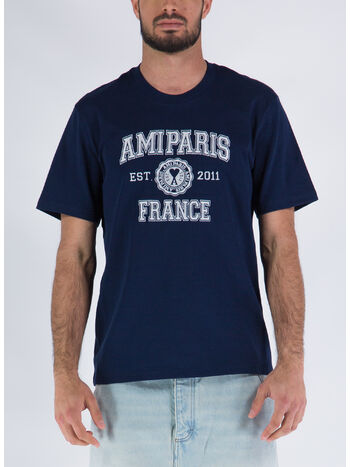 T-SHIRT AMI PARIS FRANCE, 491 NAUTIC BLUE/491, small