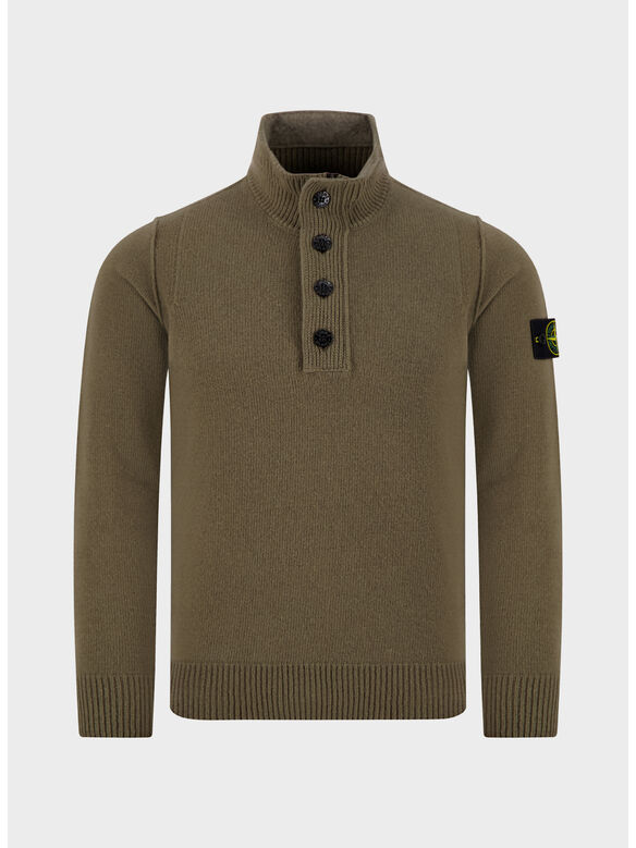MAGLIONE LAMBSWOOL, V005G MILITARY GREEN, medium