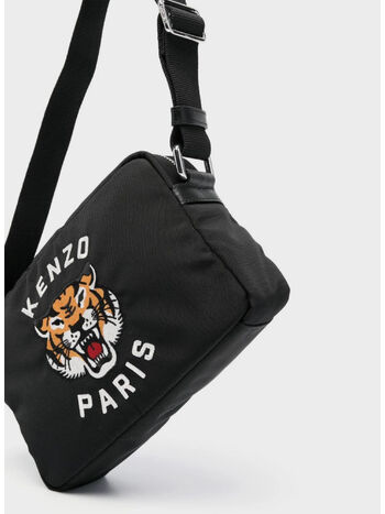 BORSA VARSITY TIGER CROSSBODY, 99 BLACK, small