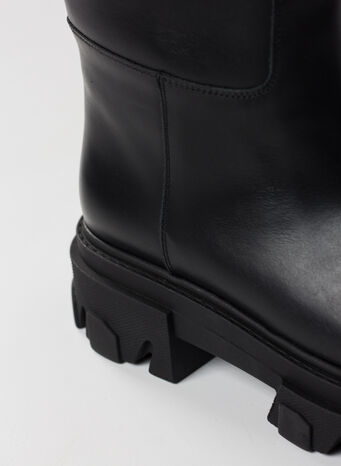 STIVALE PERNILLE TUBULAR COMBAT BOOT, B101BLACK, small