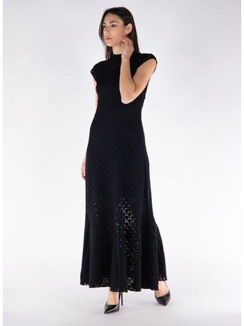 ABITO MIDI A-LINE BODYCON, 10 BLACK, small