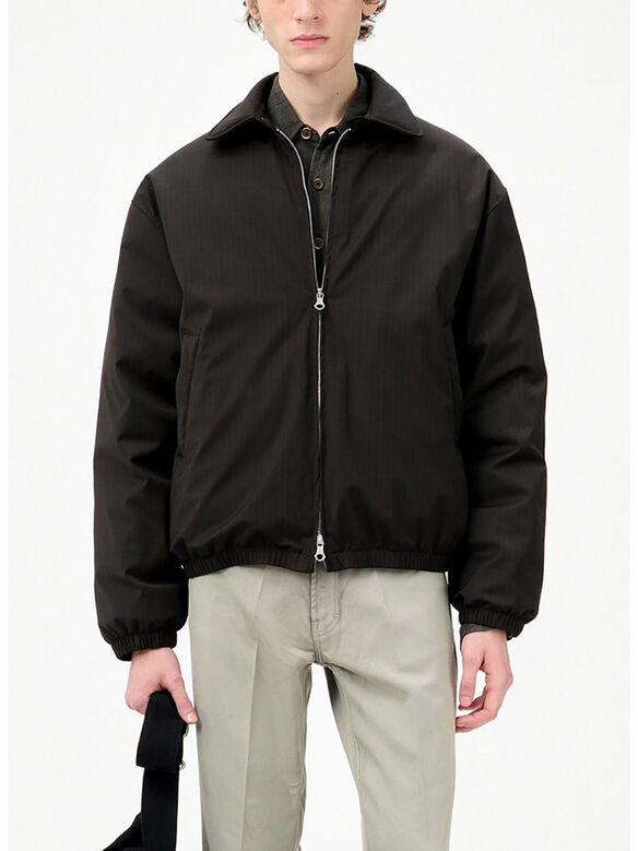 GIUBBOTTO AVENUE PUFFA, CHURCHILL STRIPE MEMBRANE WOOL, medium