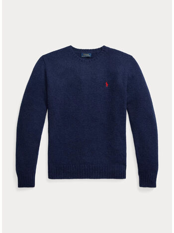 MAGLIONE IN LANA, BRIGHT NAVY, small