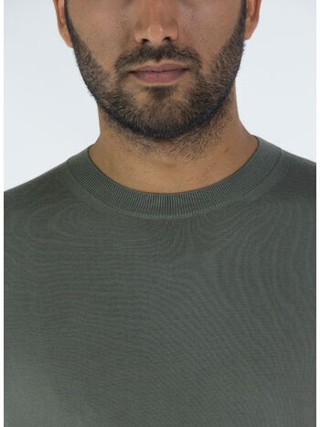 MAGLIONE GIROCOLLO, V03 MD GRN SLD, small