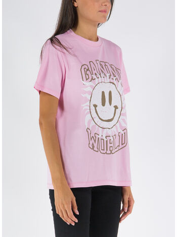 T-SHIRT BASIC JERSEY SMILEY RELAXED, 395 LILAC SACHET, small