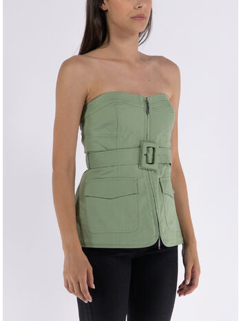 TOP ELETTRA BUSTIER, VERDE, small
