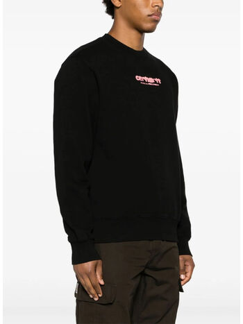 FELPA INK BLEED, 0IX06 BLACK/PINK STONE WASHED, small