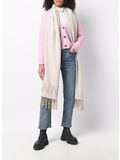 SCIARPA FRINGED WOOL, 135 EGRET, thumb