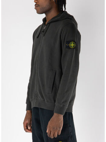 FELPA FULL ZIP OLD EFFECT, V0062 LEAD GREY, small