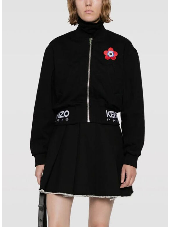 GIACCA BOMBER TARGET, BM RINSE BLACK DENIM, medium